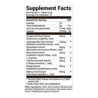 DrBioCare Peak Mode Core Vitality for Men 7-in-1 Effervescent Tablets | Tongkat Ali, Maca & L-Arginine，Ashwagandha, | Boost Stamina, Drive & Blood Flow for Good Performance | Berry Flavor 12 Tablets DrBioCareBuy Supplements Australia
