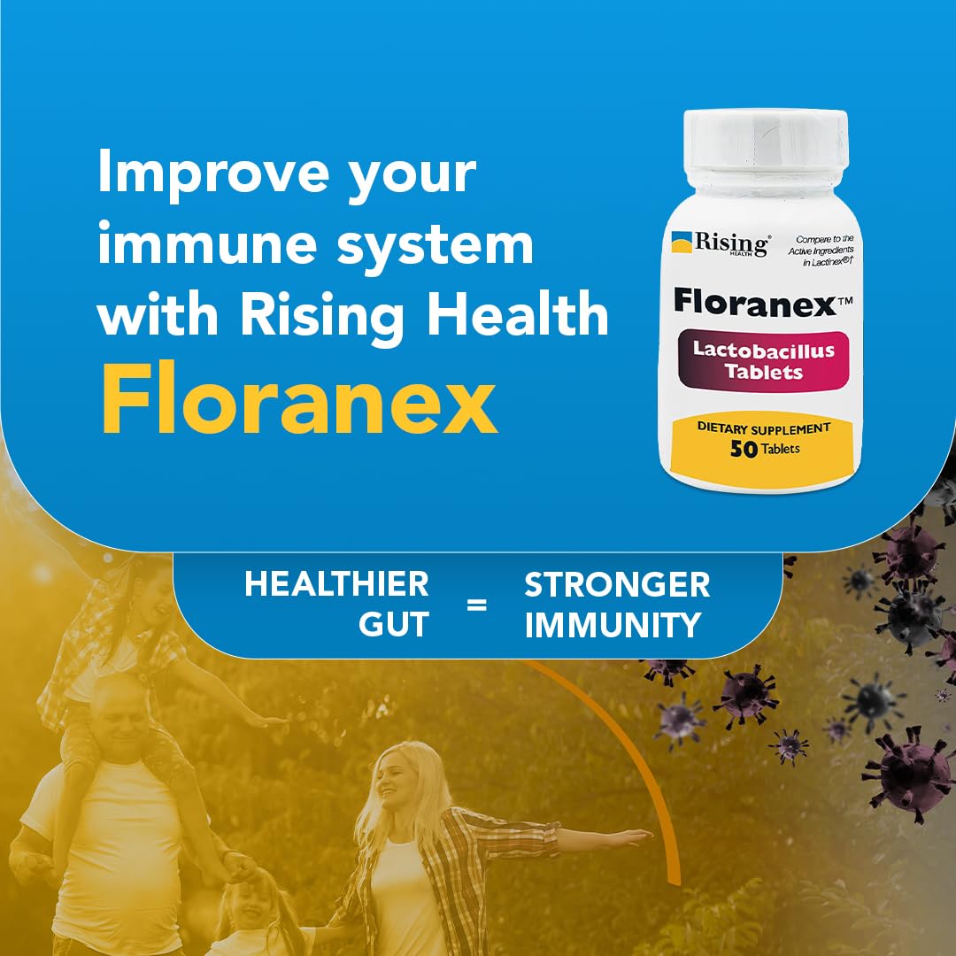 Rising Health - Floranex Tablets - Lactobacillus Probiotic Dietary Supplements - 50 Tablets RisingBuy Supplements Australia