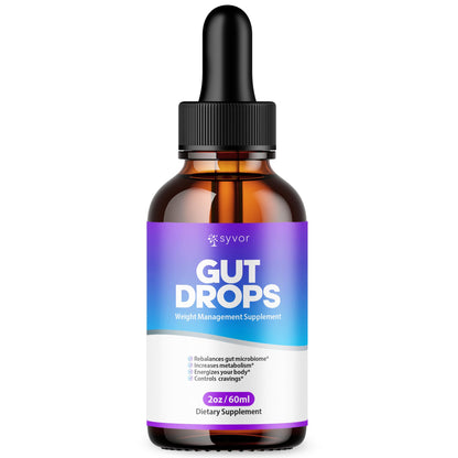 Gut Drops, Official Gut Drops Liquid Supplement Advanced All Natural Vitamin Formula, GutDrop Maximum Strength Biome Support for Health Energy and Wellness Support for Men and Women (30 Servings) SyvorBuy Supplements Australia