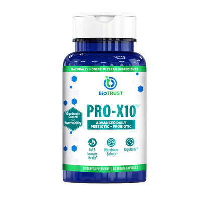BioTrust Pro-X10 2.0 Probiotic Supplement - Probiotics for Digestive Health with Prebiotics - Immune System Support and GI Health
