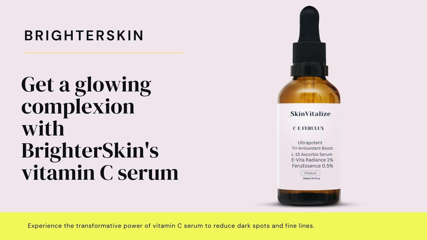 SkinVitalize C E ferulux Vitamin C Serum - 30ml: Advanced Formula for Fighting with Wrinkles Msupps.comBuy Supplements Australia