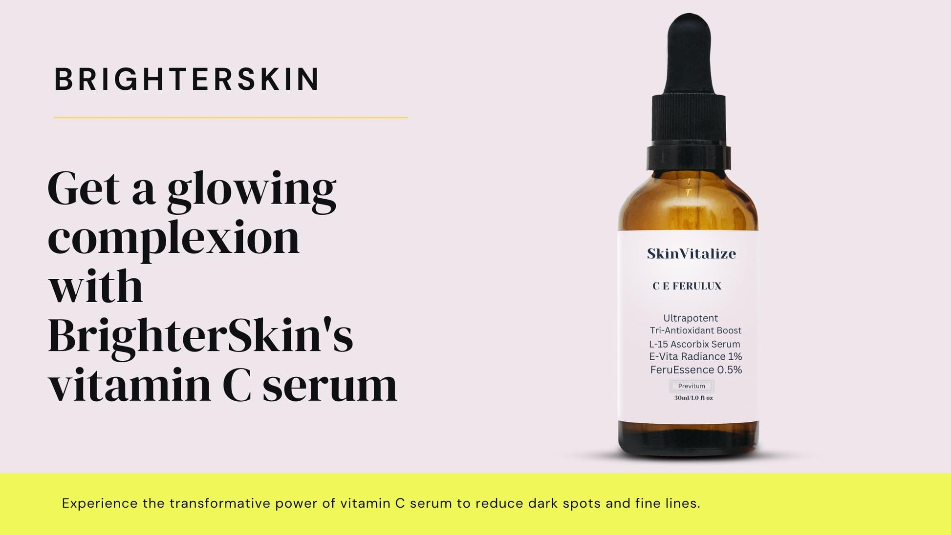 SkinVitalize C E ferulux Vitamin C Serum - 30ml: Advanced Formula for Fighting with Wrinkles Msupps.comBuy Supplements Australia