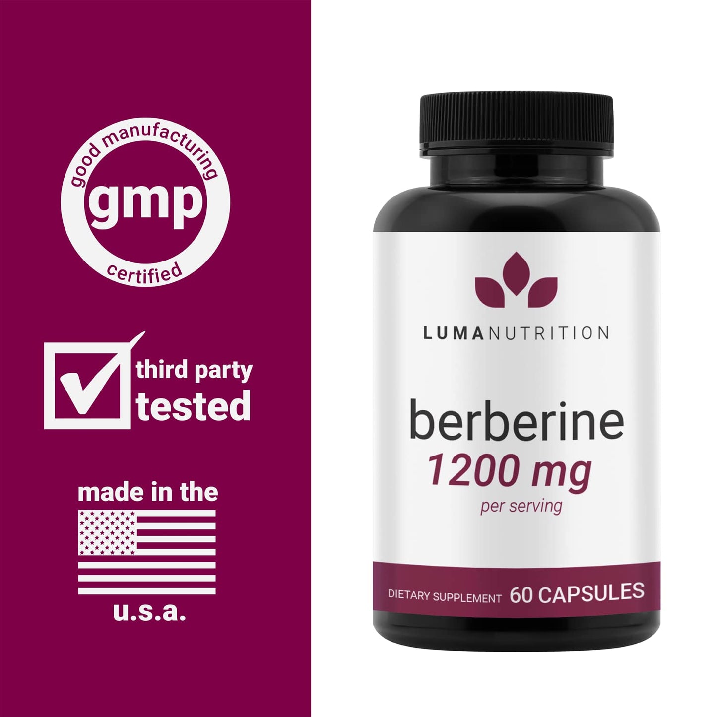 Luma Nutrition Berberine Supplement - Berberine 1200mg Per Serving - Berberine HCI Luma NutritionBuy Supplements Australia
