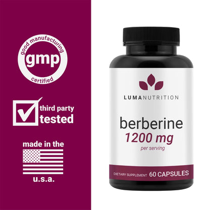 Luma Nutrition Berberine Supplement - Berberine 1200mg Per Serving - Berberine HCI Luma NutritionBuy Supplements Australia