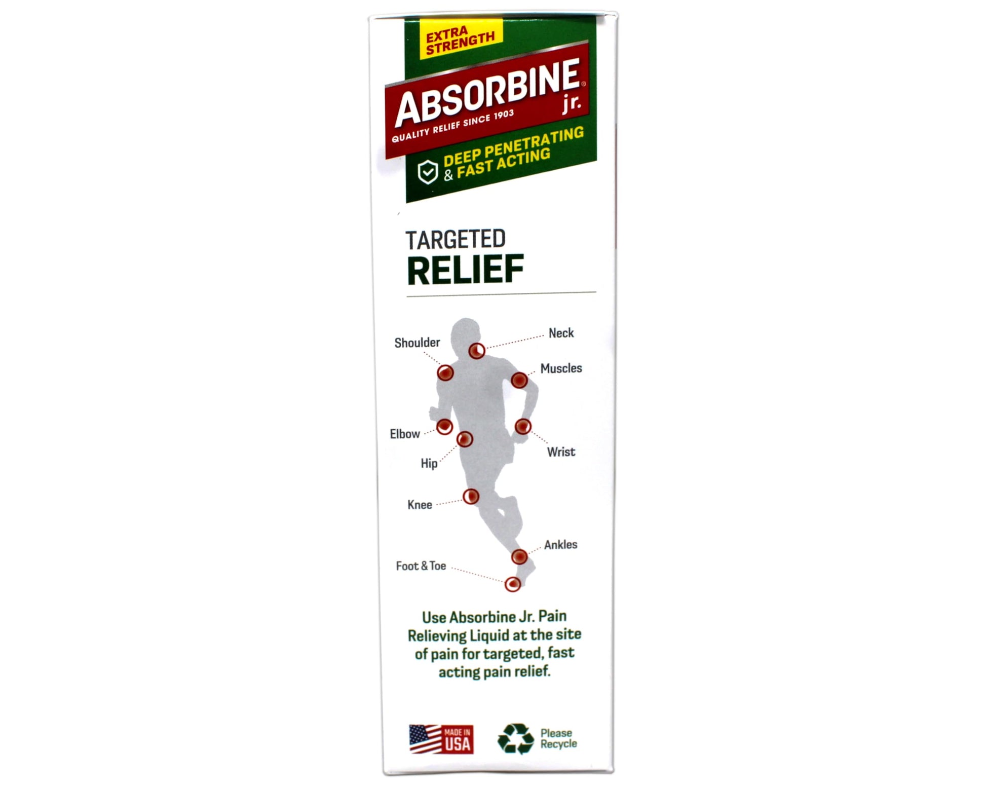ABSORBINE JR. Extra Strength Pain Relieving Liquid, for Muscle, Joints, Arthritis Pain, with No-Mess Applicator, 4 Oz - 3 Pack AbsorbineBuy Supplements Australia