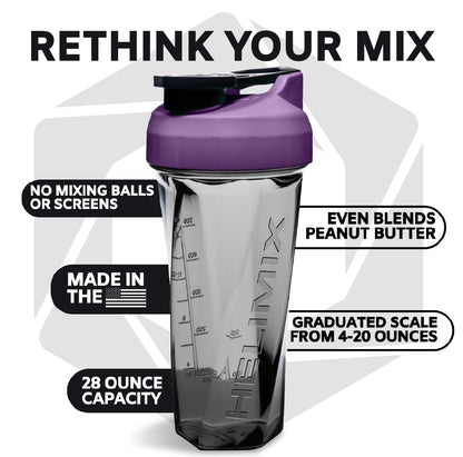 HELIMIX 2.0 Vortex Blender Shaker Bottle Holds upto 28oz | No Blending Ball or Whisk HELIMIXBuy Supplements Australia