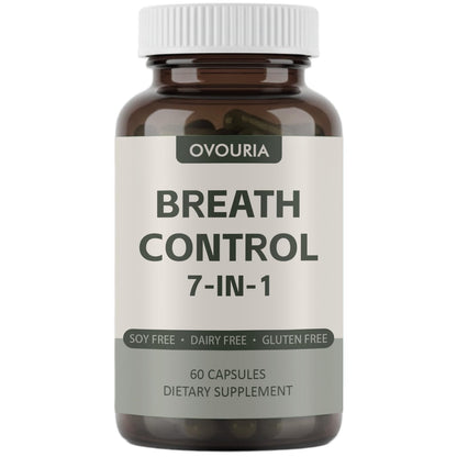 TANSPRESSO ovouria Breath & Gut Balance Capsules - 7-in-1 Formula with Probiotics, Zinc Gluconate & Magnesium Citrate for Fresh Breath, Chronic Halitosis Relief & Digestive Wellness, 60 Count(1pc) TANSPRESSOBuy Supplements Australia