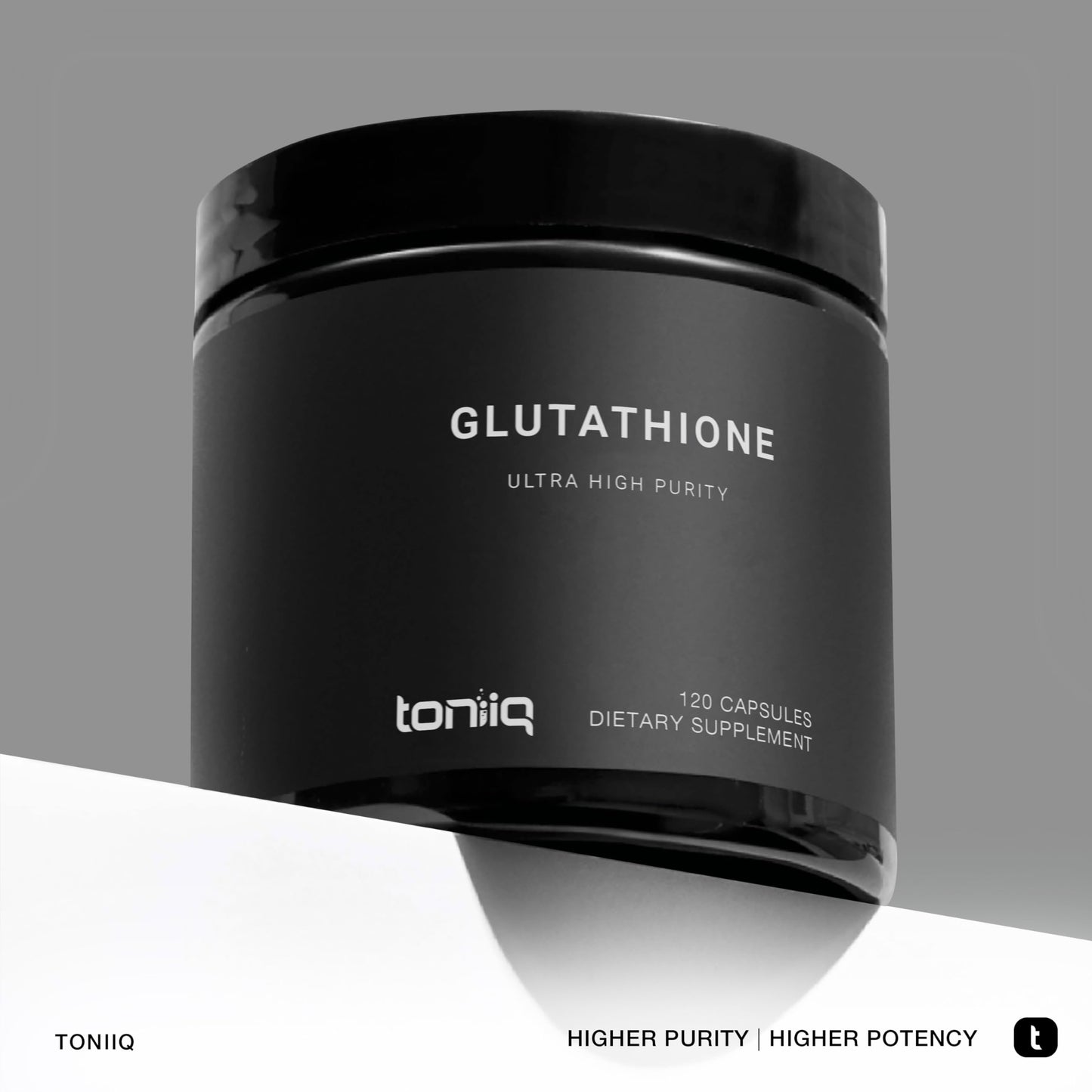 Toniiq Ultra High Strength Glutathione Capsules - 1000mg Concentrated Formula - 98%+ Highly Purified and Bioavailable - Non-GMO Fermentation