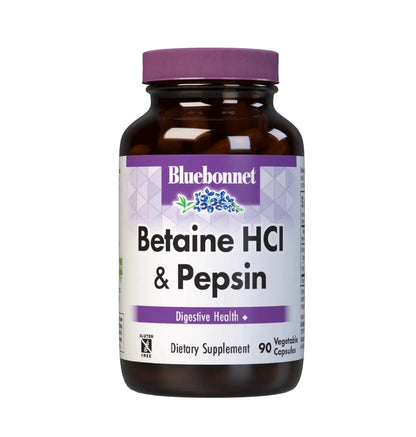 BlueBonnet Betaine HCI Plus Pepsin Vegetarian Capsules, 90 Count BlueBonnetBuy Supplements Australia