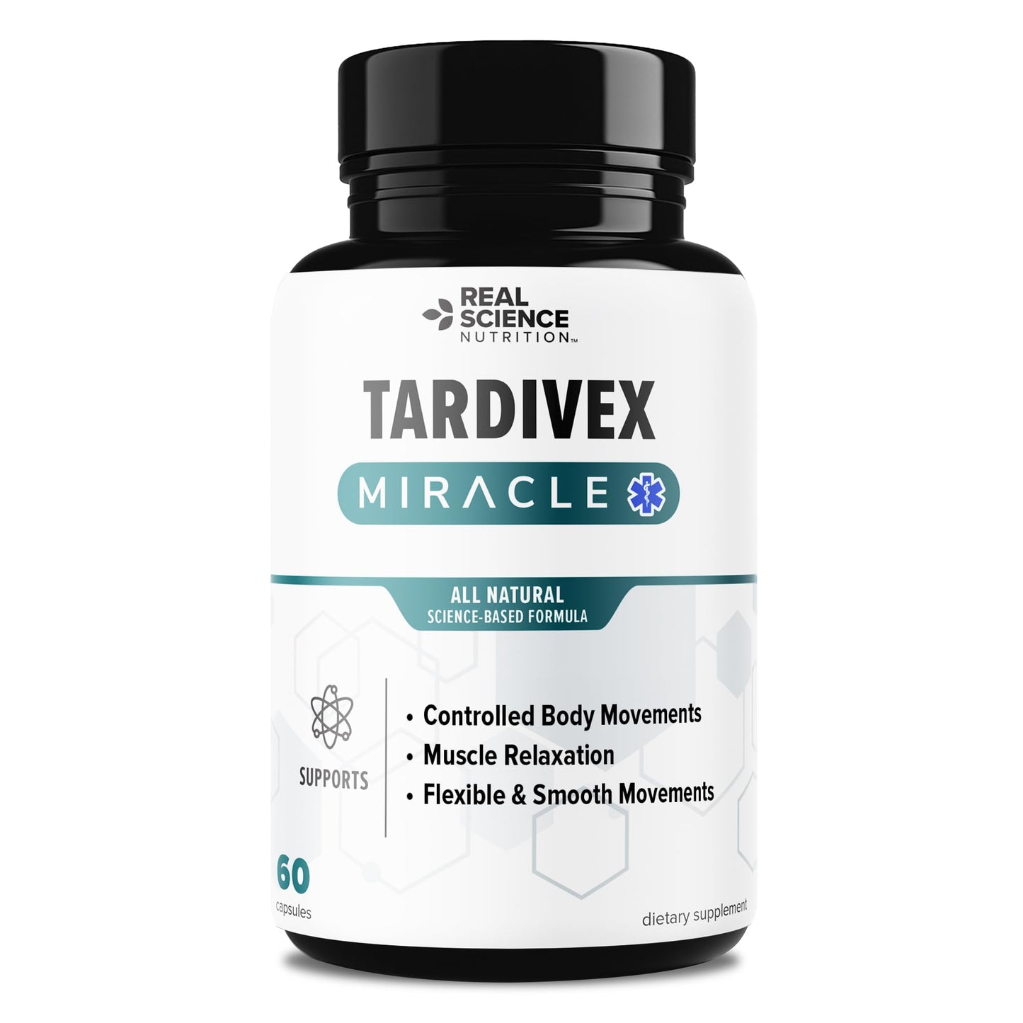 Real Science Tardivex All Natural Nerve Support Supplement for Neurological Balance - Includes Vinitrox, GABA & Essential Vitamins for Controlled Movement & Coordination - Made in USA, 60 Caps Real Science NutritionBuy Supplements Australia