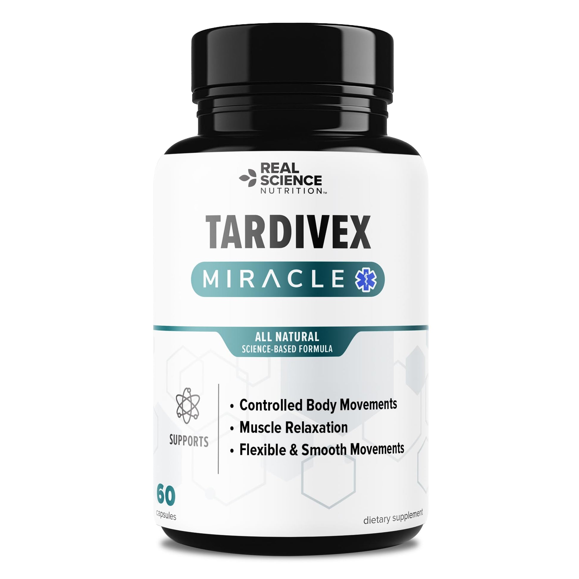 Real Science Tardivex All Natural Nerve Support Supplement for Neurological Balance - Includes Vinitrox, GABA & Essential Vitamins for Controlled Movement & Coordination - Made in USA, 60 Caps Real Science NutritionBuy Supplements Australia