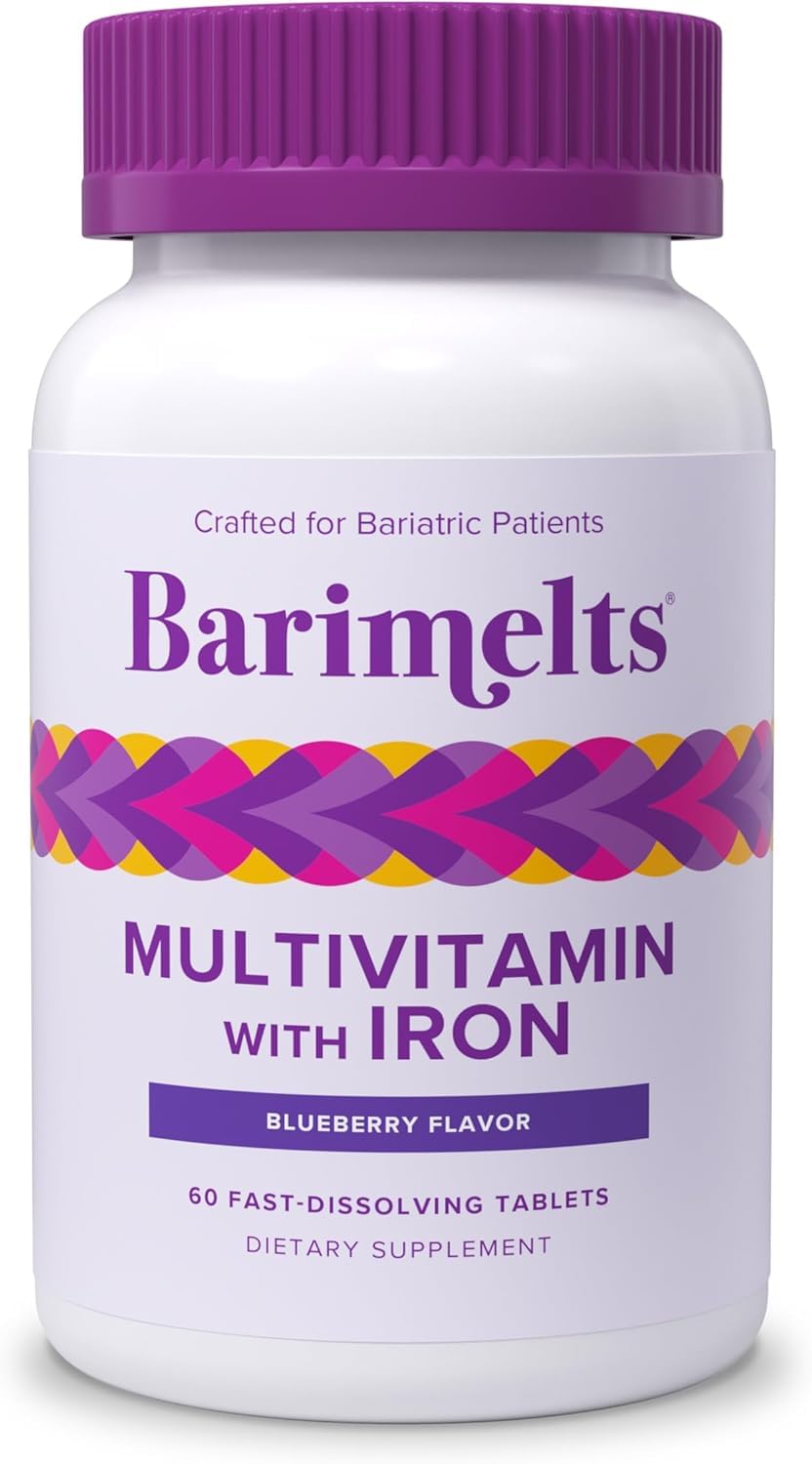 BariMelts Bariatric Multivitamin with Iron - 1 Month Supply (60 Fast-Dissolving Tablets) - Sugar-Free - Post-Op Bariatric Vitamins BariMeltsBuy Supplements Australia