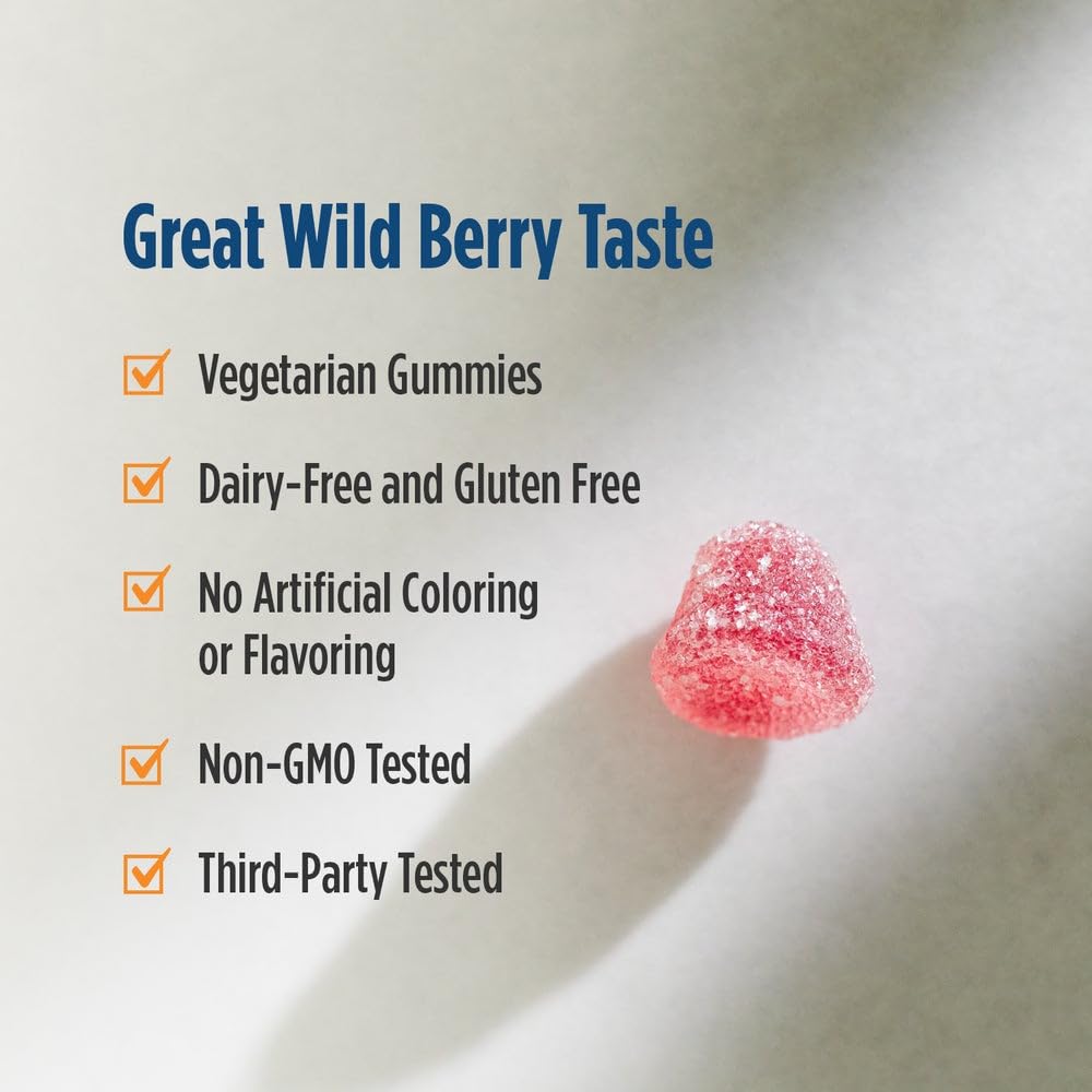 Nordic Naturals Vitamin D3 Gummies, Wild Berry - 120 Gummies - 1000 IU Vitamin D3, 1.4 mg Iron - Great Taste - Healthy Bones, Mood & Immune System Function - Non-GMO - 120 Servings Nordic NaturalsBuy Supplements Australia
