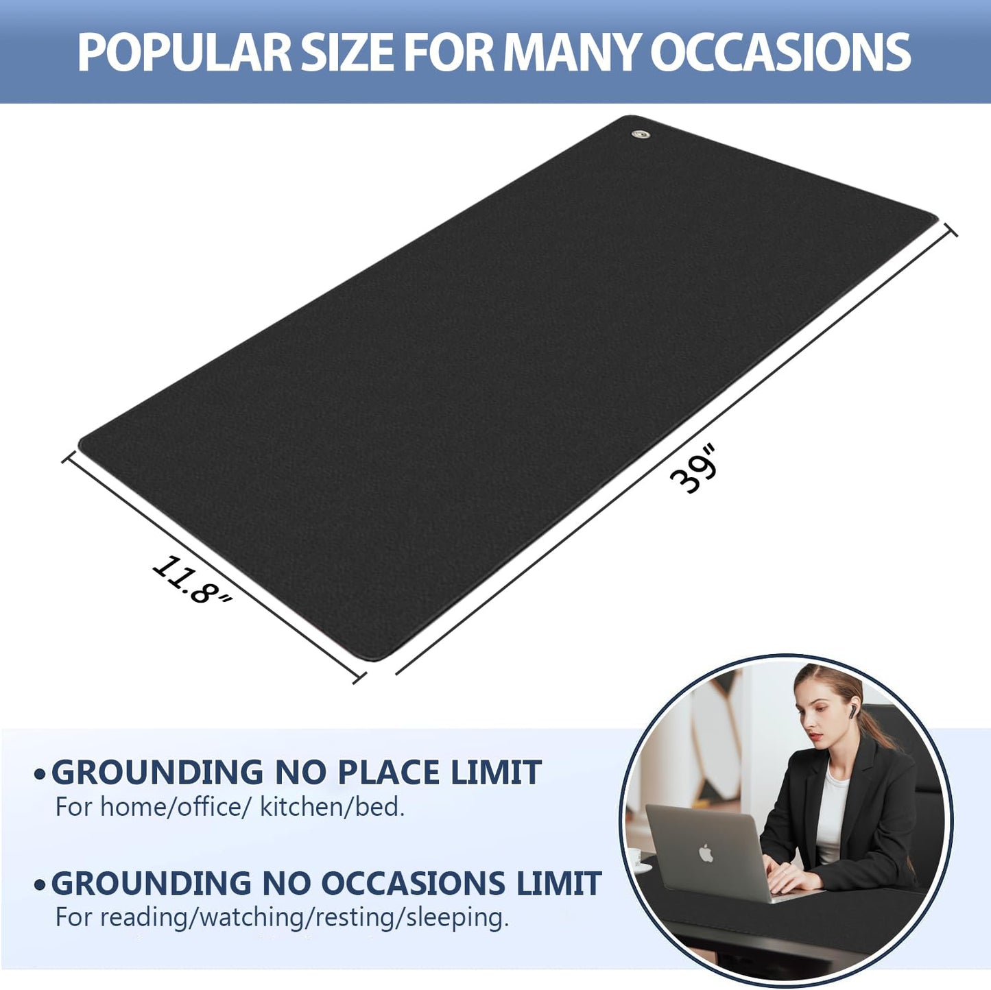 Grounding Mat for Bed, Desk, Floor, Grounding Pad for Better Sleep, Health, Pain Relief, Grounding Mat MEIMINGBuy Supplements Australia
