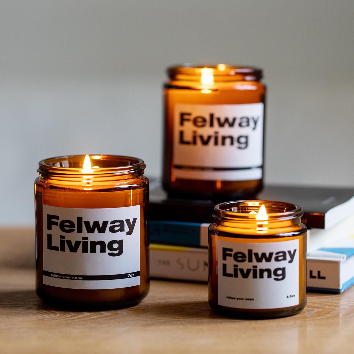 FELWAY Vanilla Scented Candle, Organic Soy Candle for Home Scented, 7 oz Long Lasting, Gift for Women's FELWAYBuy Supplements Australia