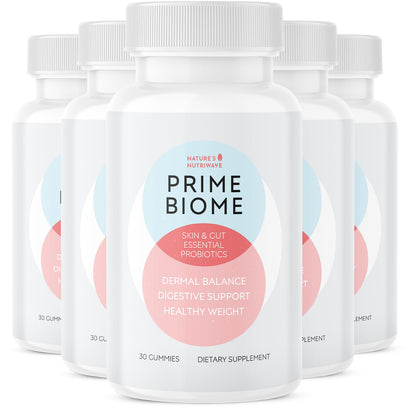 Nature’s NutriWave PrimeBiome Probiotic Gummies – Plant-Based Blend with Inulin, Lion’s Mane, Ginger & More– Non-GMO, No Stimulants, GMP Certified – 30 Gummies, 6 Month Supply Nature’s NutriWaveBuy Supplements Australia
