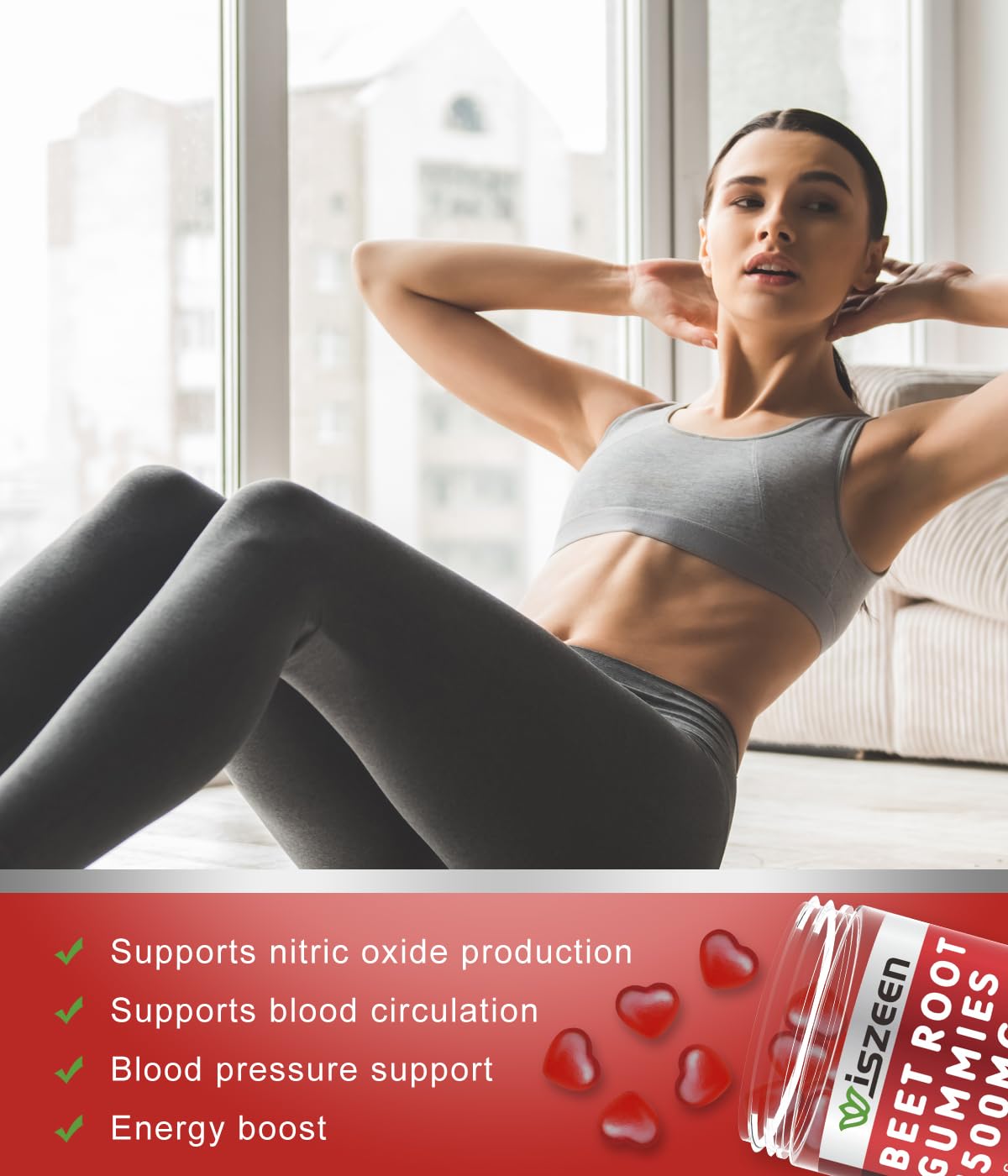 Wiszeen Beet Root Gummies - 60 Servings - Beets Gummies Beet Chews Nitric Oxide WiszeenBuy Supplements Australia