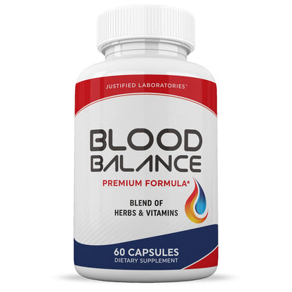 Justified Laboratories (2 Pack Blood Balance Advanced Formula 620MG Formula Supplement Pills 120 Capsules Justified LaboratoriesBuy Supplements Australia