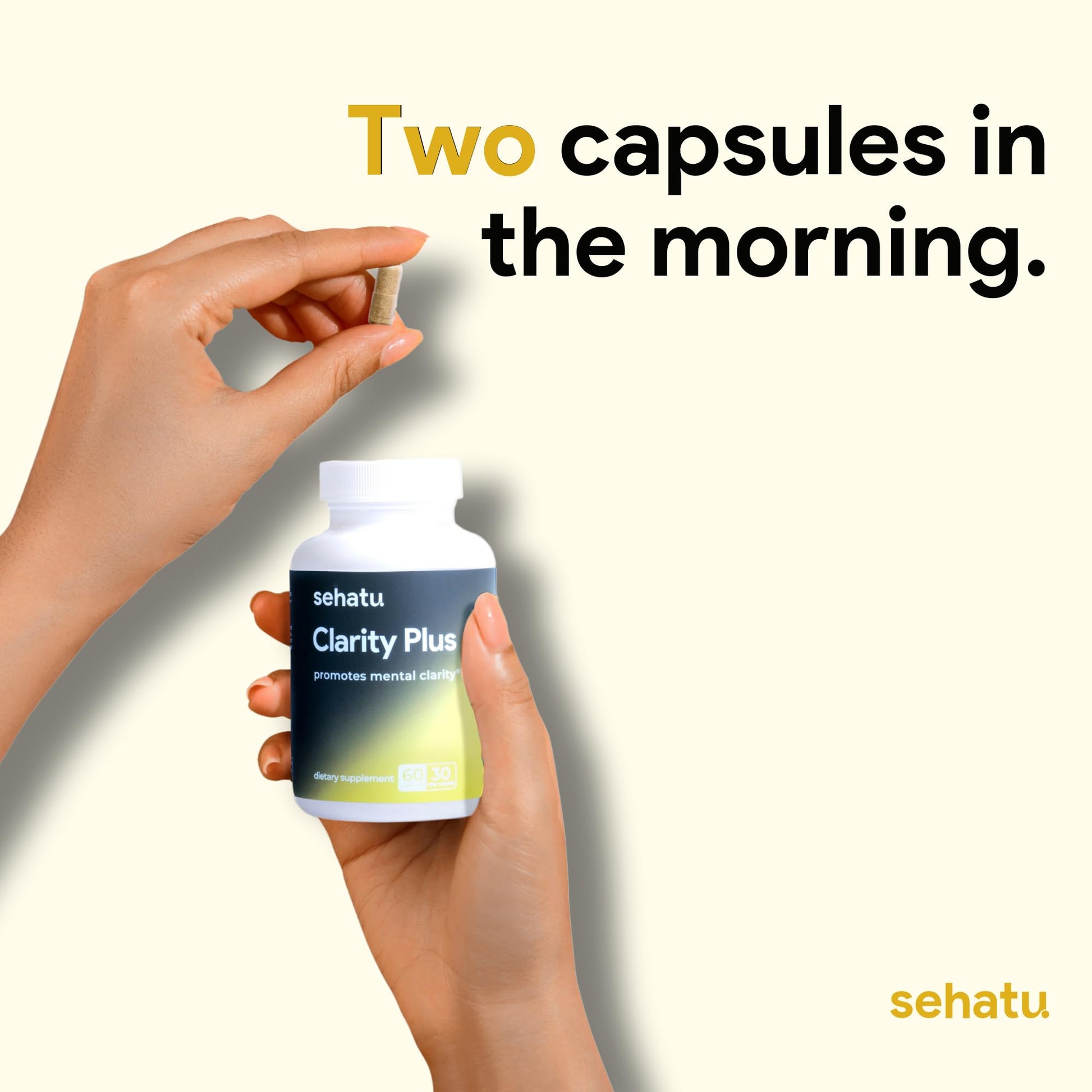 SEHATU Clarity Plus Cognitive Wellness Supplement | Packed with 10 Powerful Adaptogenic Mushrooms | Clear Brain Fog and Support Mental Clarity | 60 Count | 30 Day Supply SEHATUBuy Supplements Australia