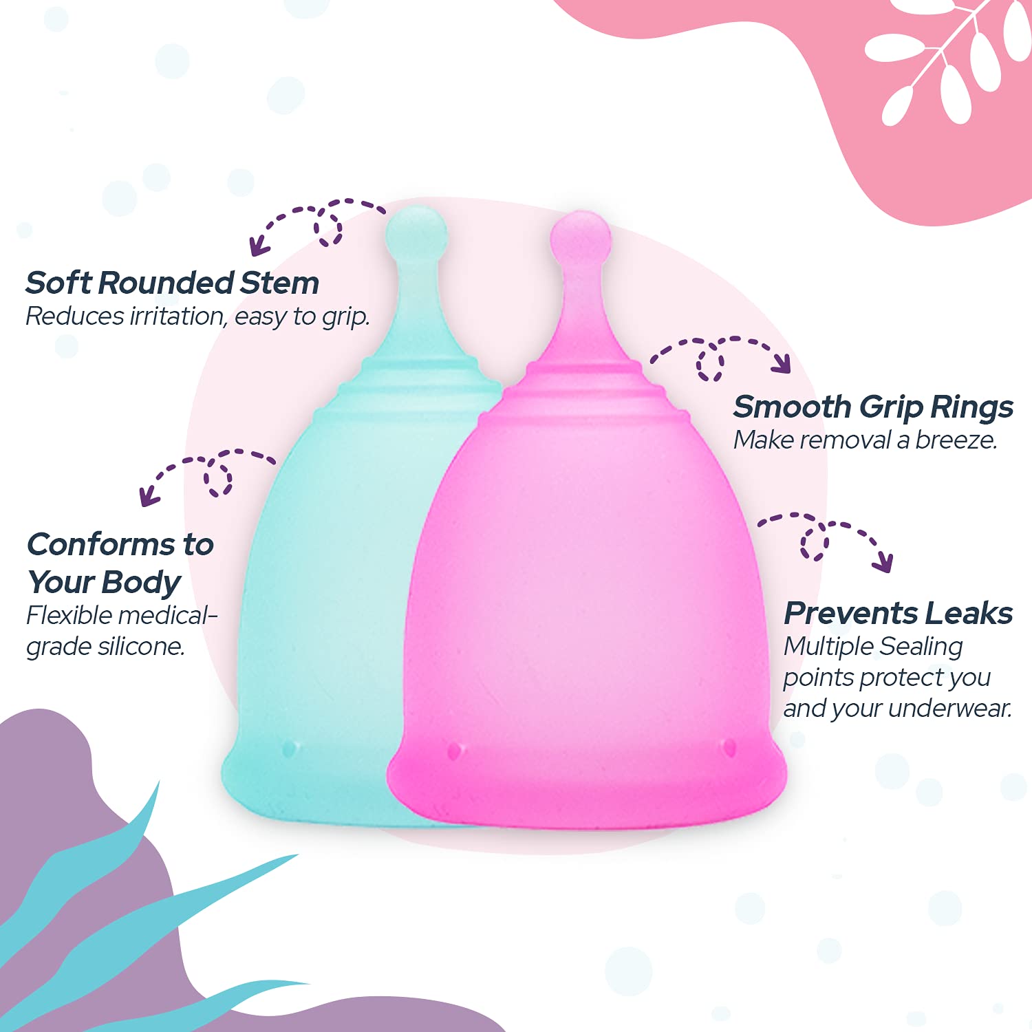 Ecoblossom Menstrual Cup Sterilizer - Modern Menstrual Cup Cleaner Unscented Sanitizer EcoBlossomBuy Supplements Australia