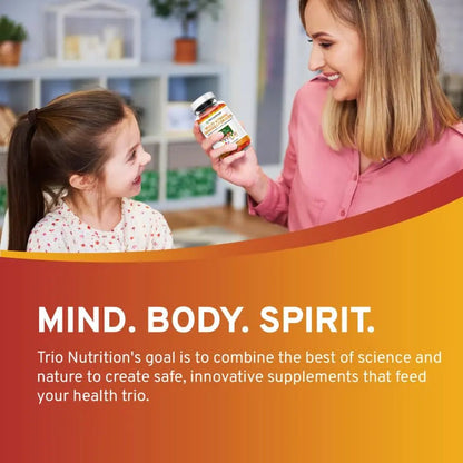 TRIO NUTRITION Premium Kids Multivitamin Gummies with Vitamin C & Zinc for Immune & Energy Support | TRIO NUTRITION
