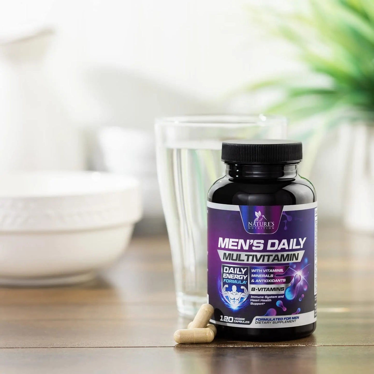 Multivitamin for Men - Advanced Supplement with Full-Spectrum Formula, Essential Vitamins A, C, D, E, & Zinc - High Potency B Vitamins Multi Nature's NutritionBuy Supplements Australia
