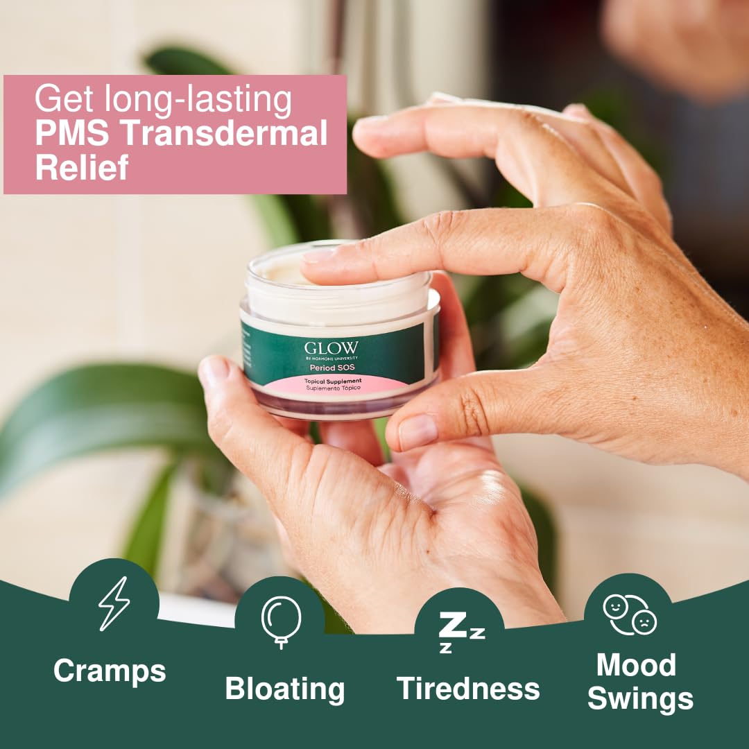 Glow Botanica | Period SOS - Real Wild Yam Cream for PMS Symptom Relief - Topical Supplement Glow BotanicaBuy Supplements Australia