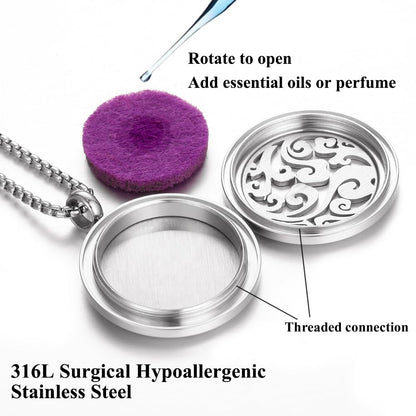 Aromatherapy Essential Oil Diffuser Necklace Tree of Life Cloud Design Stainless Steel Locket JEAN SMILEBuy Supplements Australia