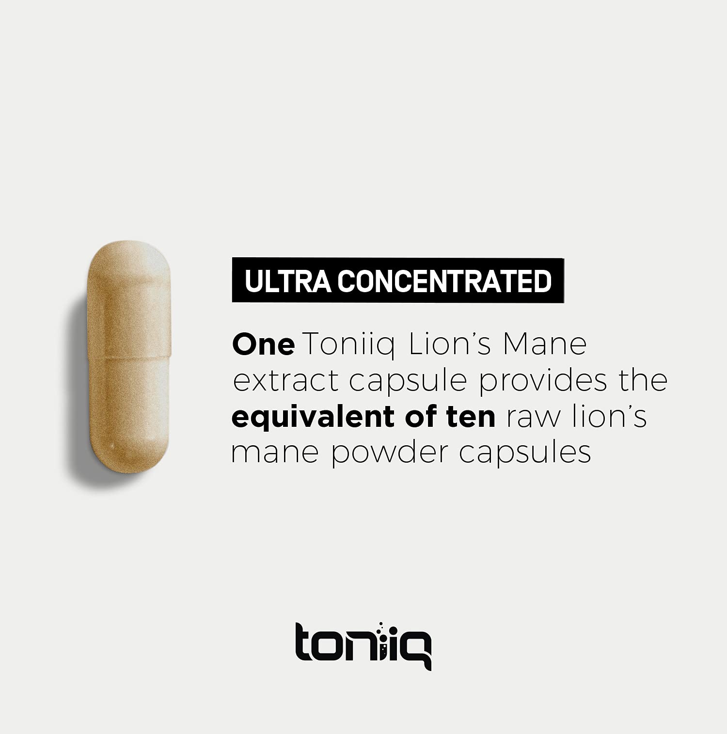 Toniiq 18,000mg 10x Concentrated Ultra High Strength Extract - Made with Organic Lions ToniiqBuy Supplements Australia