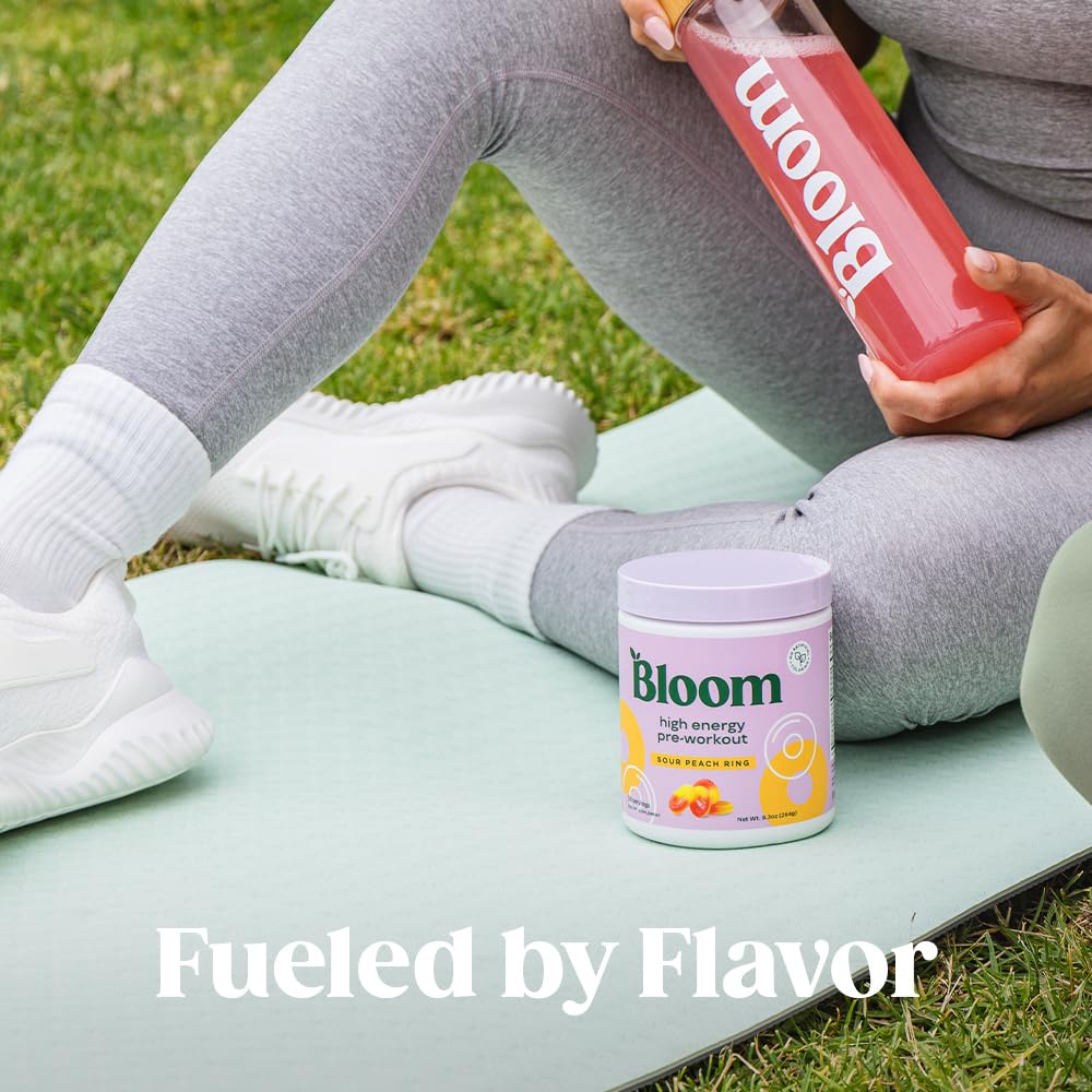 Bloom Nutrition High Energy Pre Workout Powder (Blue Raspberry) - Amino Energy Bloom NutritionBuy Supplements Australia