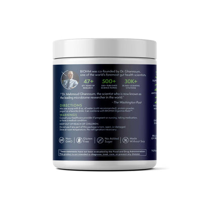 BIOHM Digestive Greens, Green Superfood Powder (7.4 Oz, 30 Servings) Immune & Gut Health Support with Antioxidants, Vitamins, Probiotics & Enzymes, Good Source of Fiber, Berry Flavor BIOHMBuy Supplements Australia