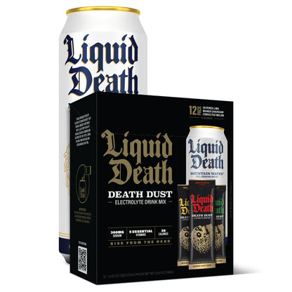 Liquid Death Electrolyte Death Dust - Hydration Powder Packets - 3 Flavors - 12-Stick Liquid DeathBuy Supplements Australia