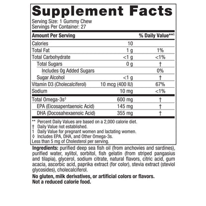 Nordic Naturals Zero Sugar DHA Prenatal Vitamin Gummies, Strawberry Orange Flavor - 27 Gummies - Supplements for Pregnancy - 600 mg Omega-3 Fish Oil and 400 IU Vitamin D3-27 Servings Nordic NaturalsBuy Supplements Australia