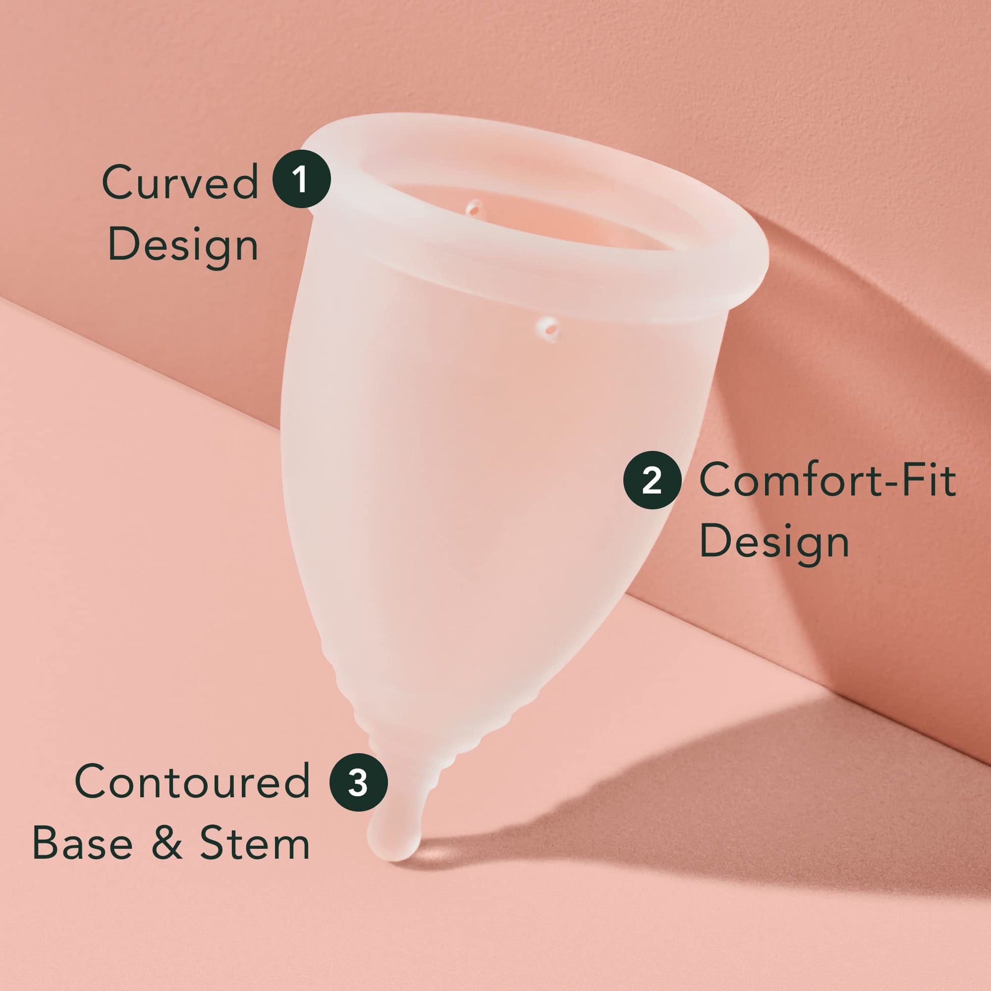 Rael Period Cup, Soft Reusable Menstrual Cups for Women - Medical-Grade Silicone, Period Cups RaelBuy Supplements Australia