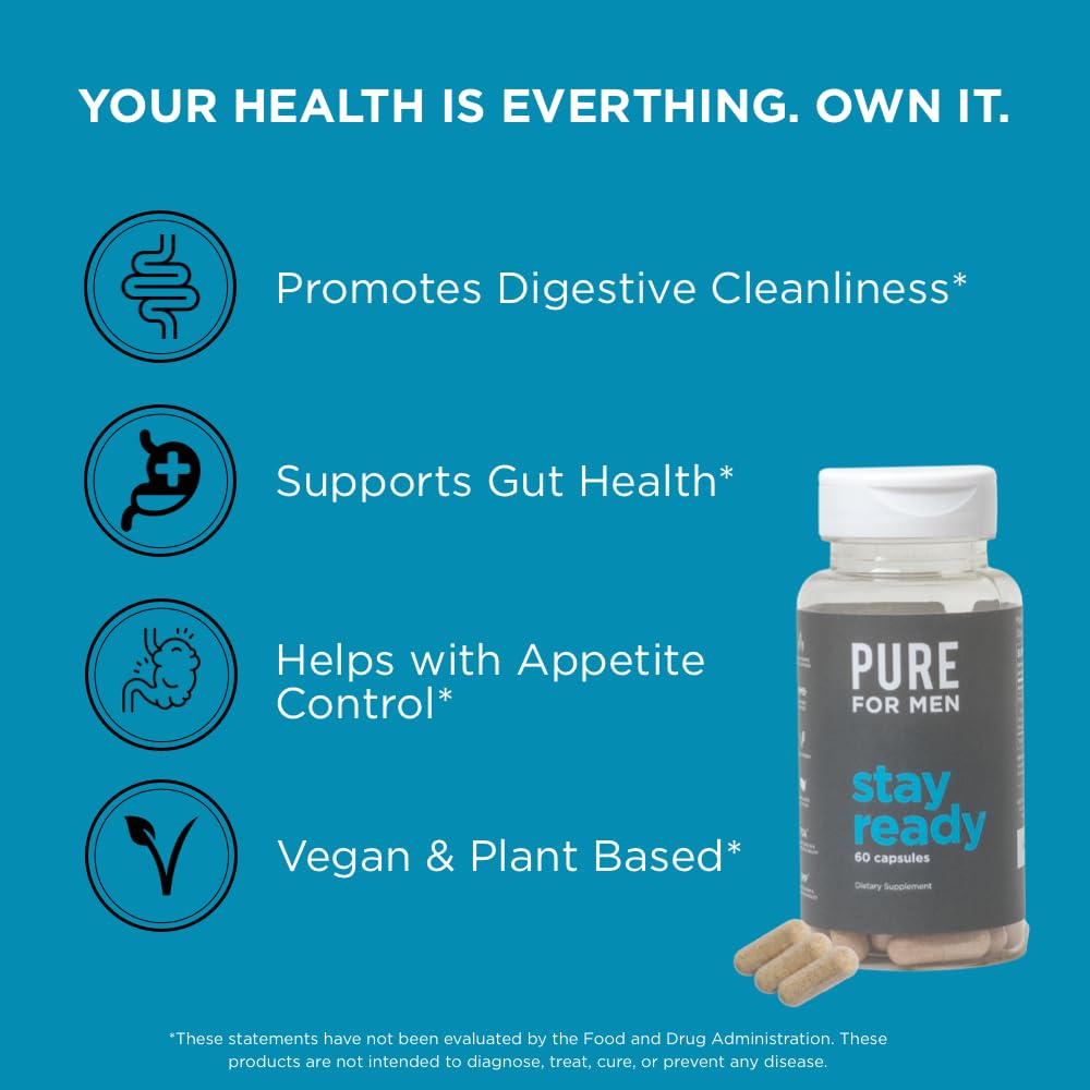 Pure for Men Original Cleanliness Stay Ready Fiber Supplement | Helps Promote Pure for MenBuy Supplements Australia
