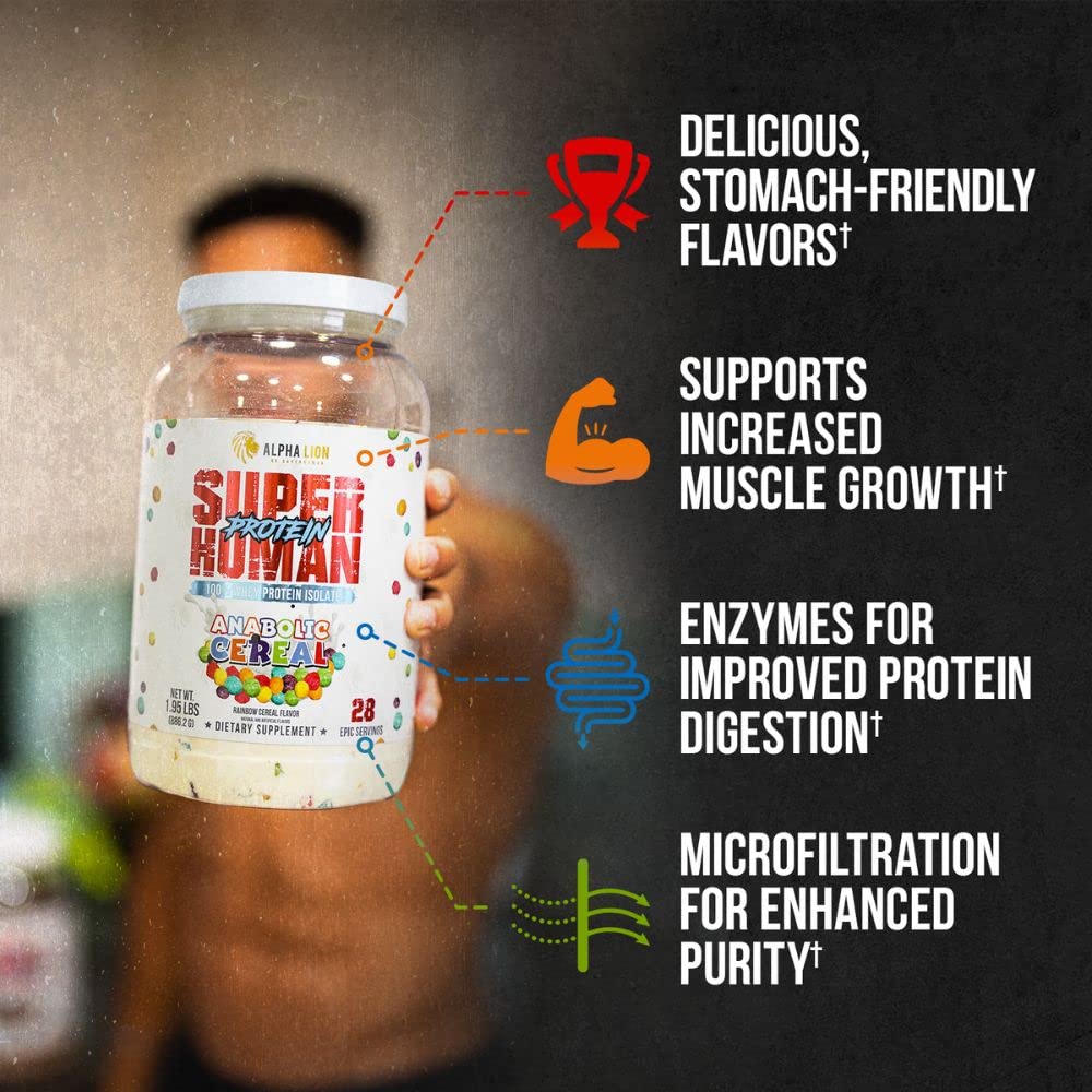 ALPHA LION Superhuman Whey Protein Powder, Great Tasting Pure Whey Protein Isolate ALPHA LIONBuy Supplements Australia