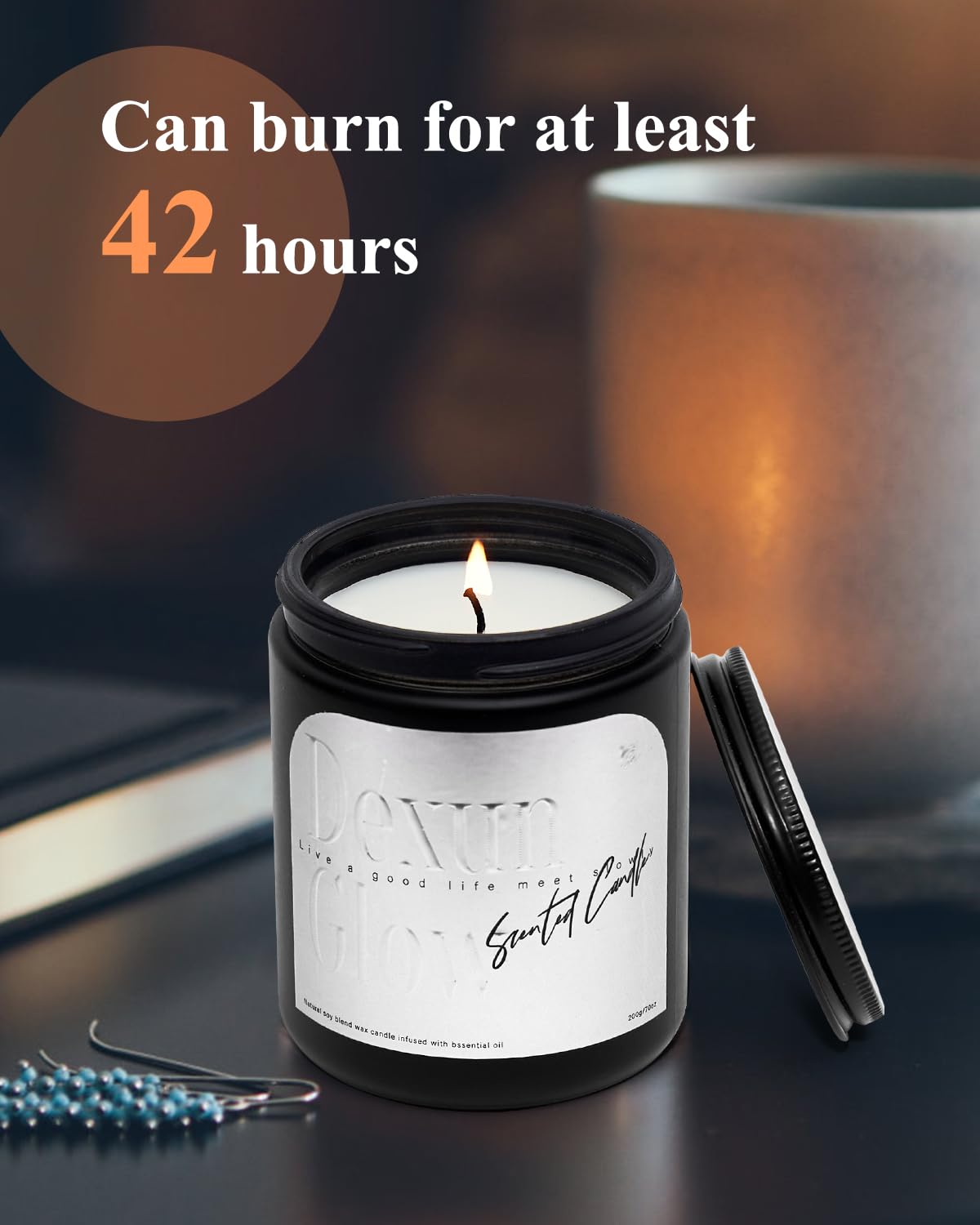 Aromatherapy Candle, Handcrafted with Natural Soy Wax and Essential Oils for Home Scented Appreciation Dexun GlowBuy Supplements Australia