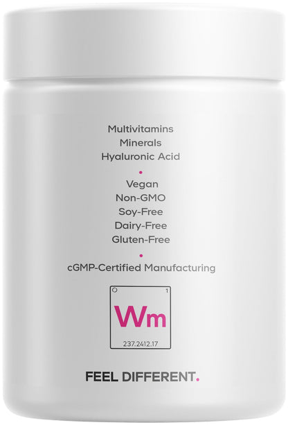 Codeage Women’s Multivitamin 50+ Supplement - Essential Vitamins for Women Over 50, Minerals, CoQ10, Hyaluronic Acid, Probiotics, Black Cohosh, Ashwagandha & Superfoods - Non-GMO - 90 Capsules CodeageBuy Supplements Australia