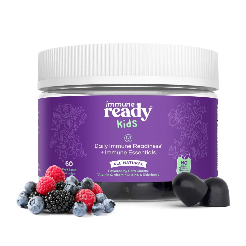 Immune Ready™ Kids Multivitamin Gummies – Mixed Berry Flavor – Sugar-Free Daily Kids Immune Support with Beta Glucan, Elderberry Immune ReadyBuy Supplements Australia