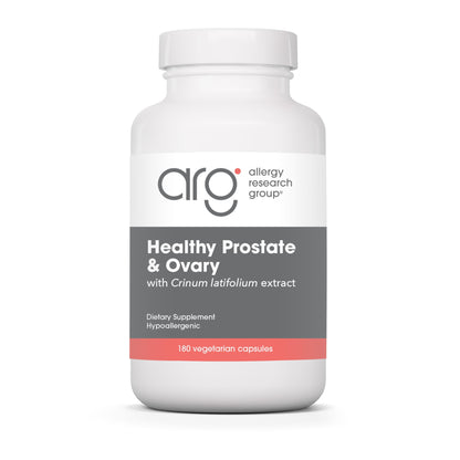 Allergy Research Group Healthy Prostate & Ovary - Traditional Chinese & Vietnamese Herbal Blend with Crinum Latifolium - Supports Reproductive Tissue & Immune Balance - 60 Servings - 180 Capsules Allergy Research GroupBuy Supplements Australia