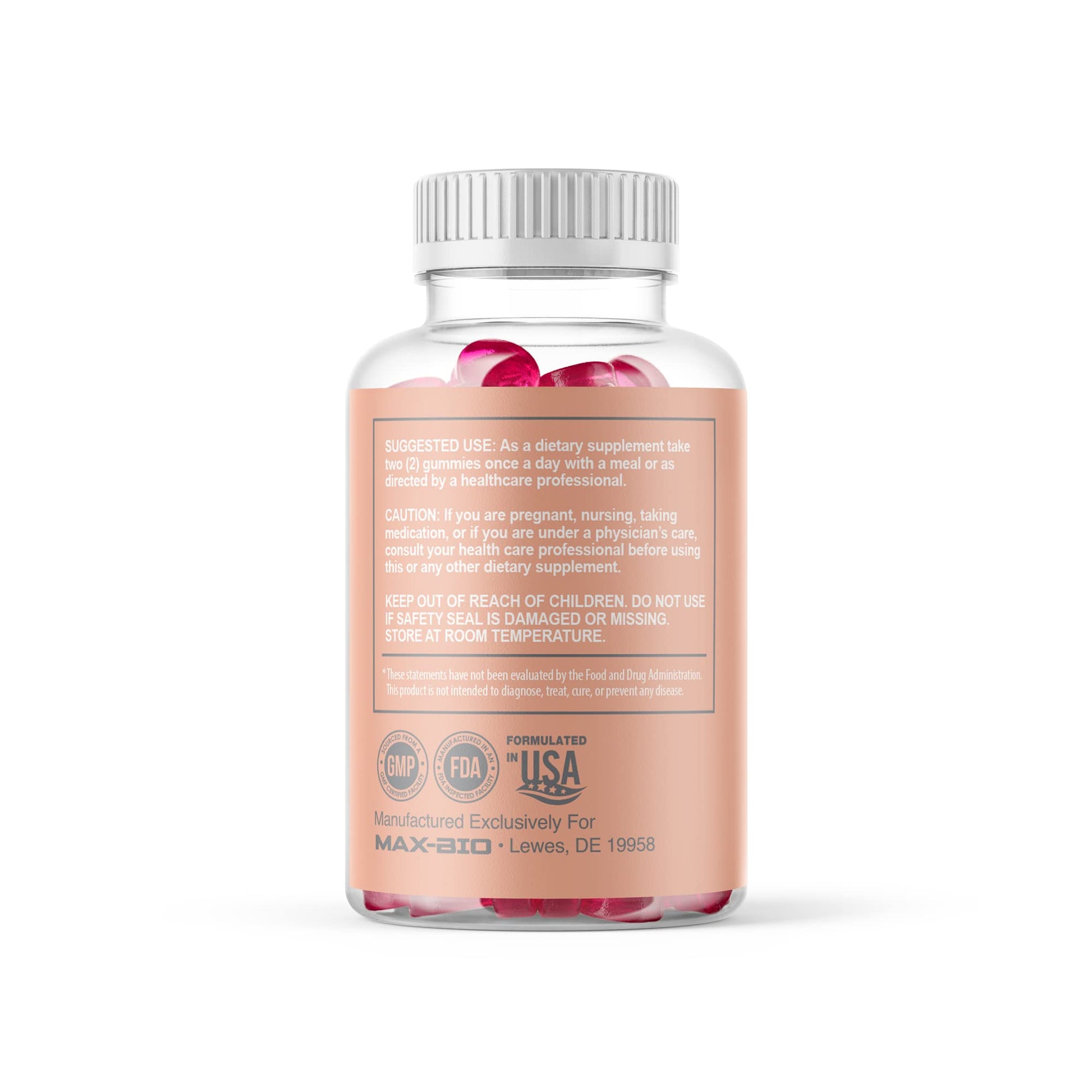 Max-Bio Slimming Gummies It Works with Apple Cider Vinegar and Sicilian Blood Orange Extract Max-BioBuy Supplements Australia