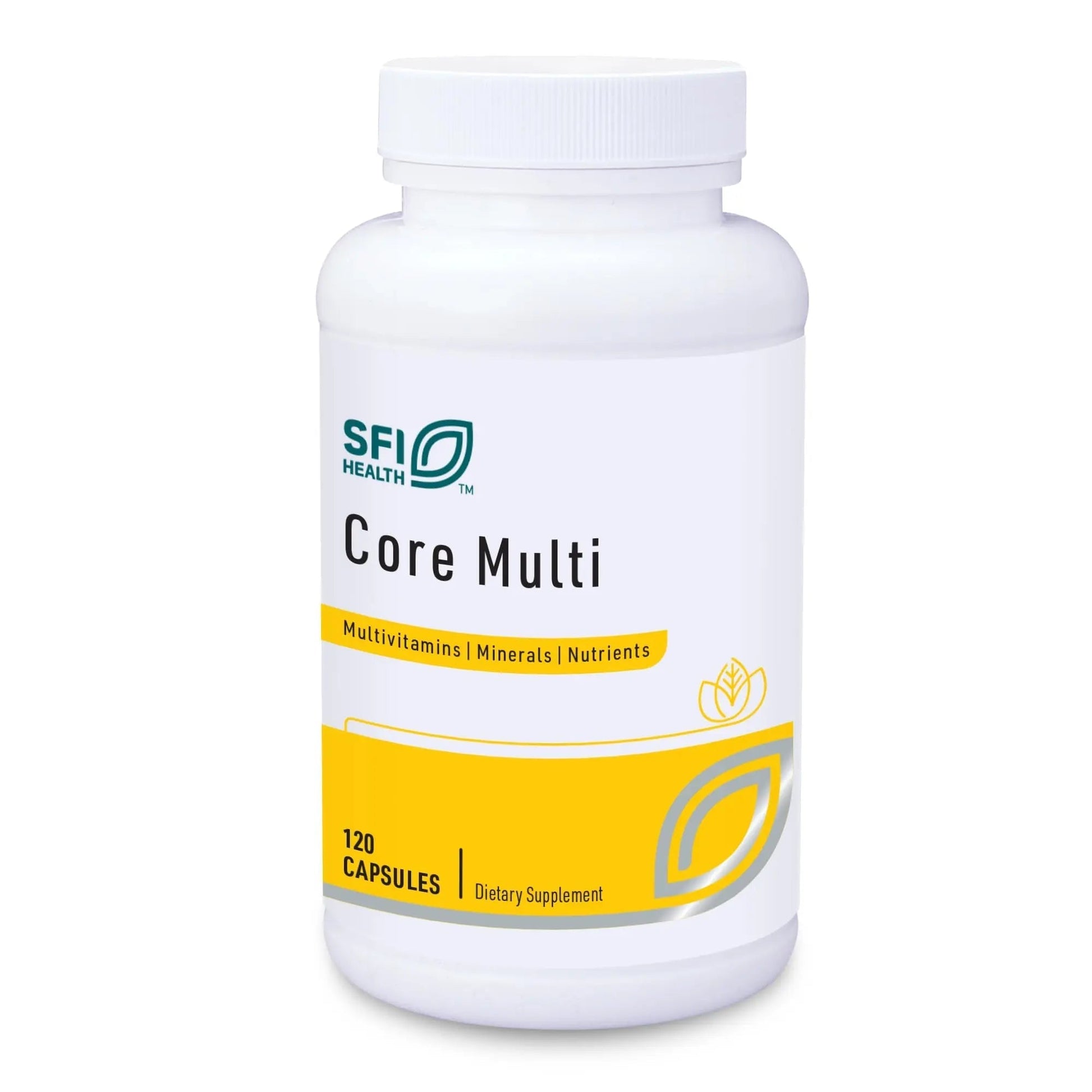 Klaire Labs SFI Health Core Multi - Multimineral & Multivitamin Supplement with No Iron - Vitamins & Chelated Minerals with Natural Mixed Carotenoids SFI Health