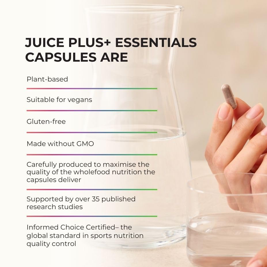 JuicePlus+ Fruit Blend: Plant-Based Whole Food Supplement with Apple, Peach, Cranberry, & More! - Vegan, Gluten-Free, Non-GMO, Kosher - Packed with Plant-Based Vitamins - 1 Bottle (60 Servings) Juice Plus+Buy Supplements Australia