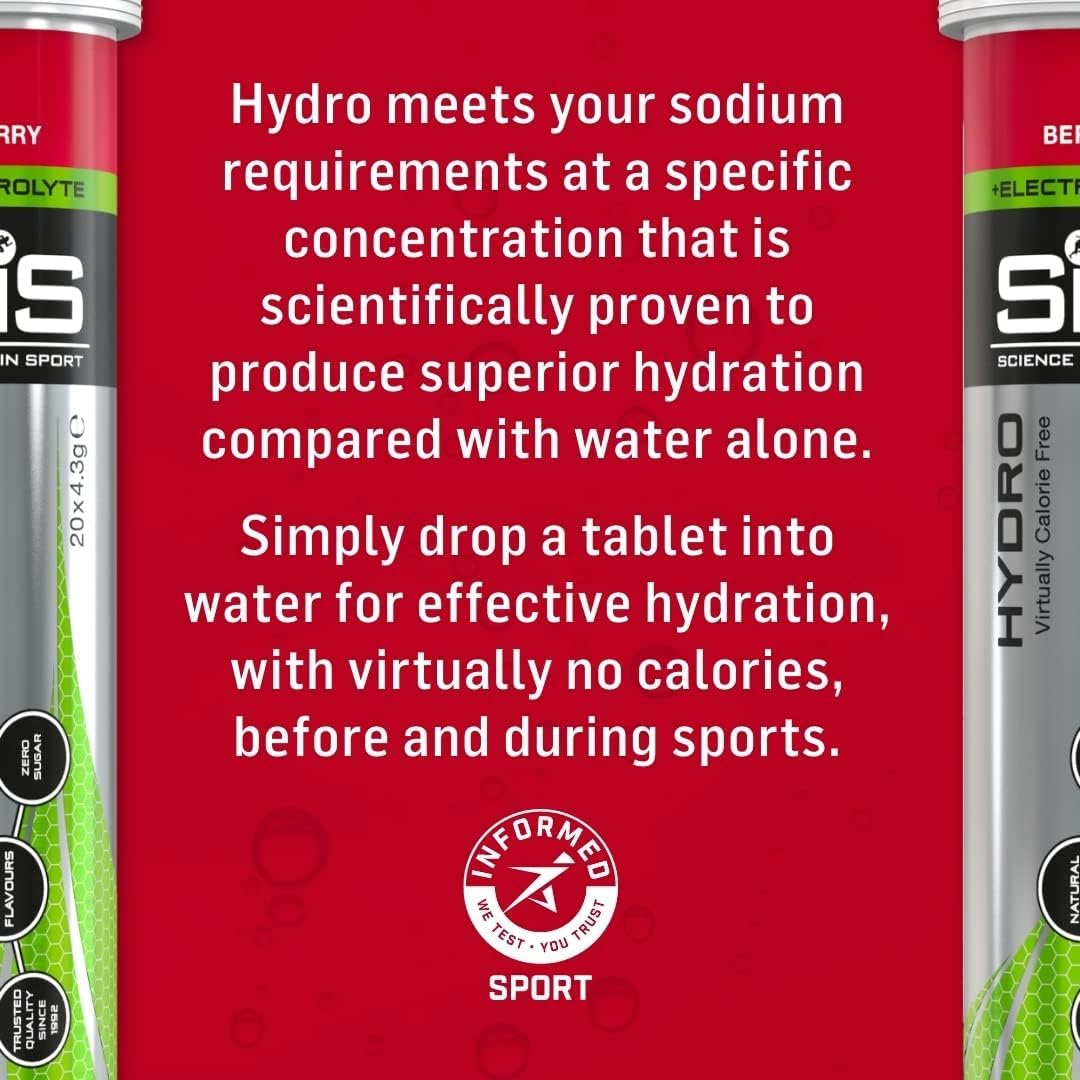 Science In Sport Hydro Hydration Tablets, Variety Pack Pineapple Mango, Berry, Lemon Science in SportBuy Supplements Australia