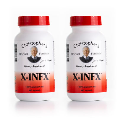 Christopher's Original Formulas X-INFX Formula, Natural Immune Support, 2 Pack, 100 Caps Each Christopher's Original FormulasBuy Supplements Australia