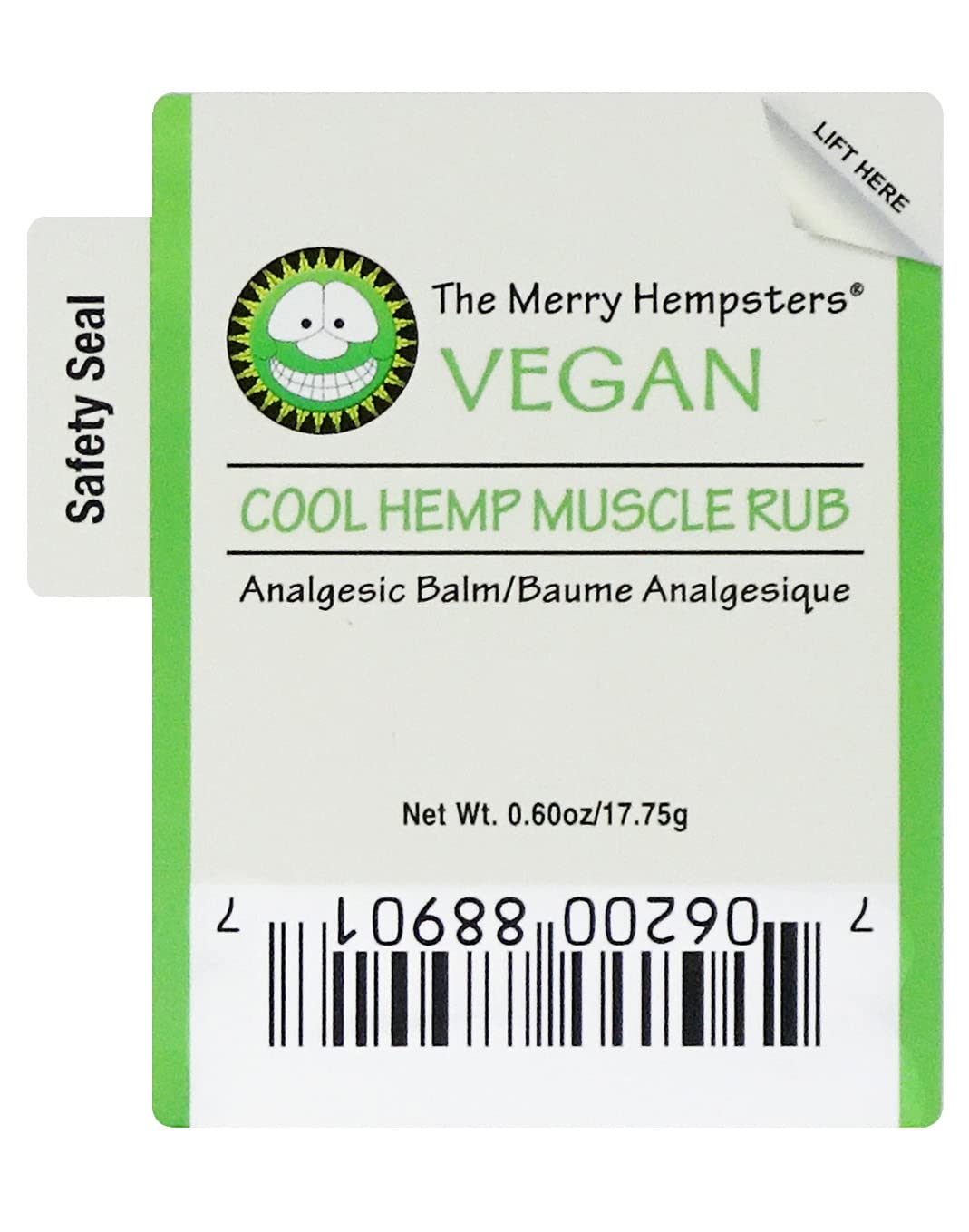 Merry Hempsters Vegan Cool Hemp Muscle Rub Single (2-Pack) The Merry HempstersBuy Supplements Australia