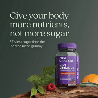 New Chapter Men’s Multivitamin Gummies, 57% Less Sugar, Men’s Gummy Vitamins with Vitamin C, D3 & Zinc New ChapterBuy Supplements Australia