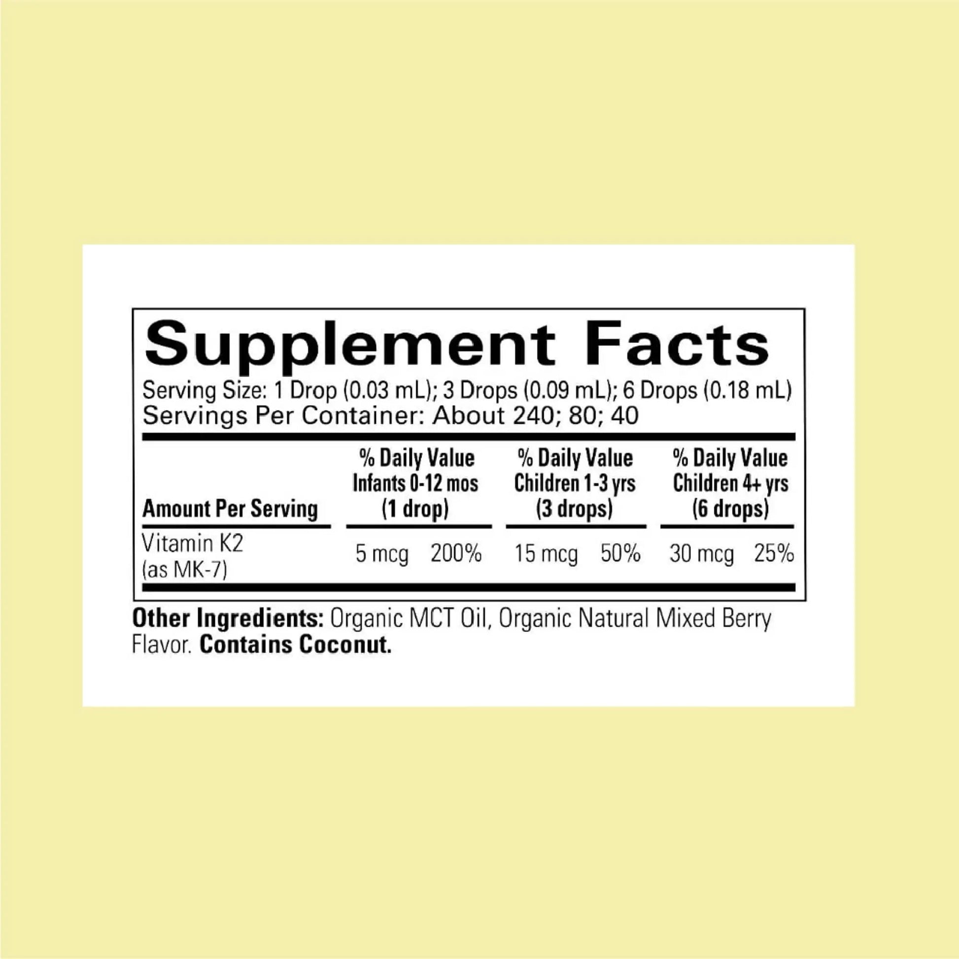 CHILDLIFE Essentials Organic Vitamin K2 Drops - Infant Toddler Baby Vitamin K, K2 Supplement, Vitamin K2 MK7, Liquid K2, Vitamin K Drops CHILDLIFE ESSENTIALSBuy Supplements Australia
