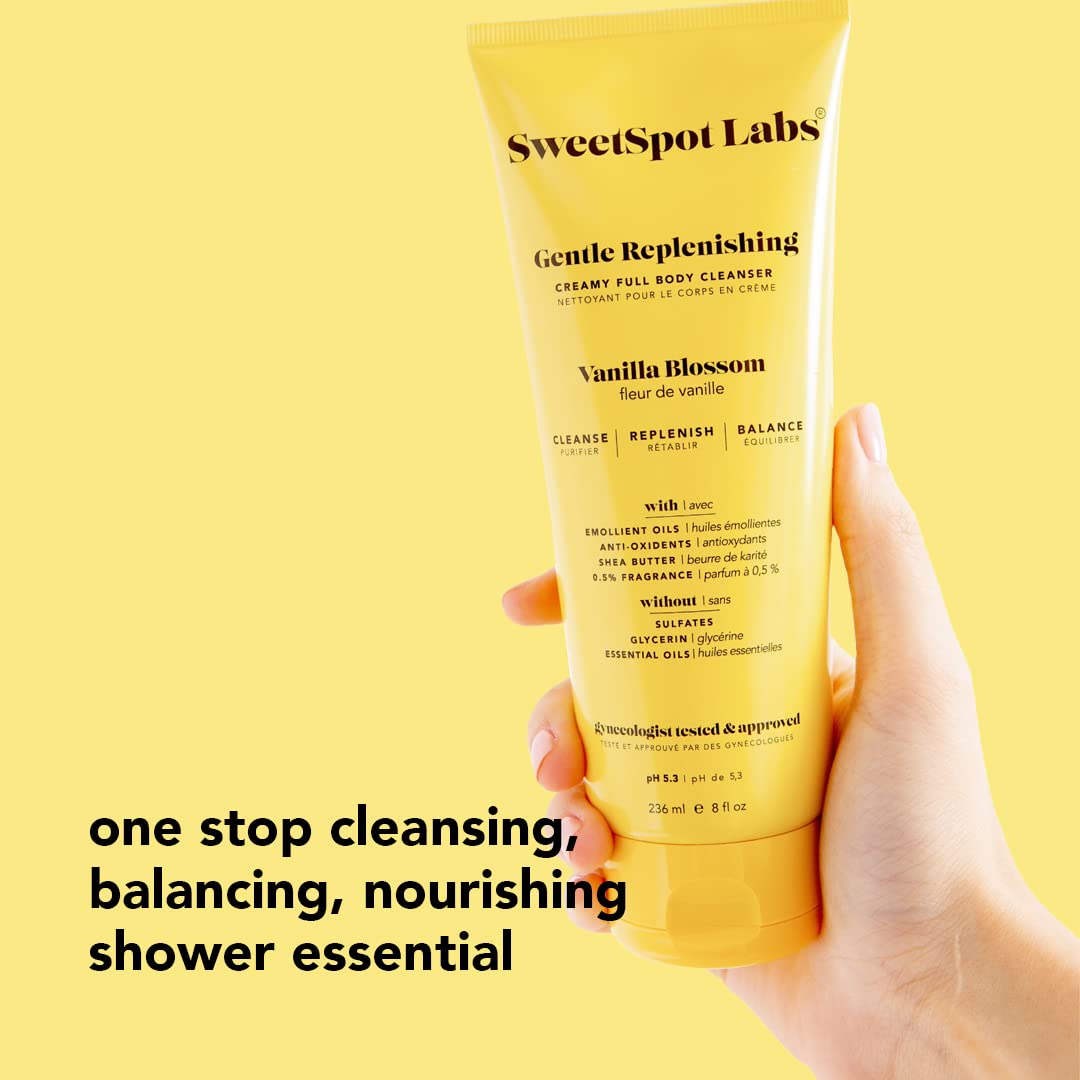 SweetSpot Labs Feminine Wash, Gentle Vanilla Blossom Scent, with Shea Butter and Aloe Vera, Sulfate Free SweetSpot LabsBuy Supplements Australia