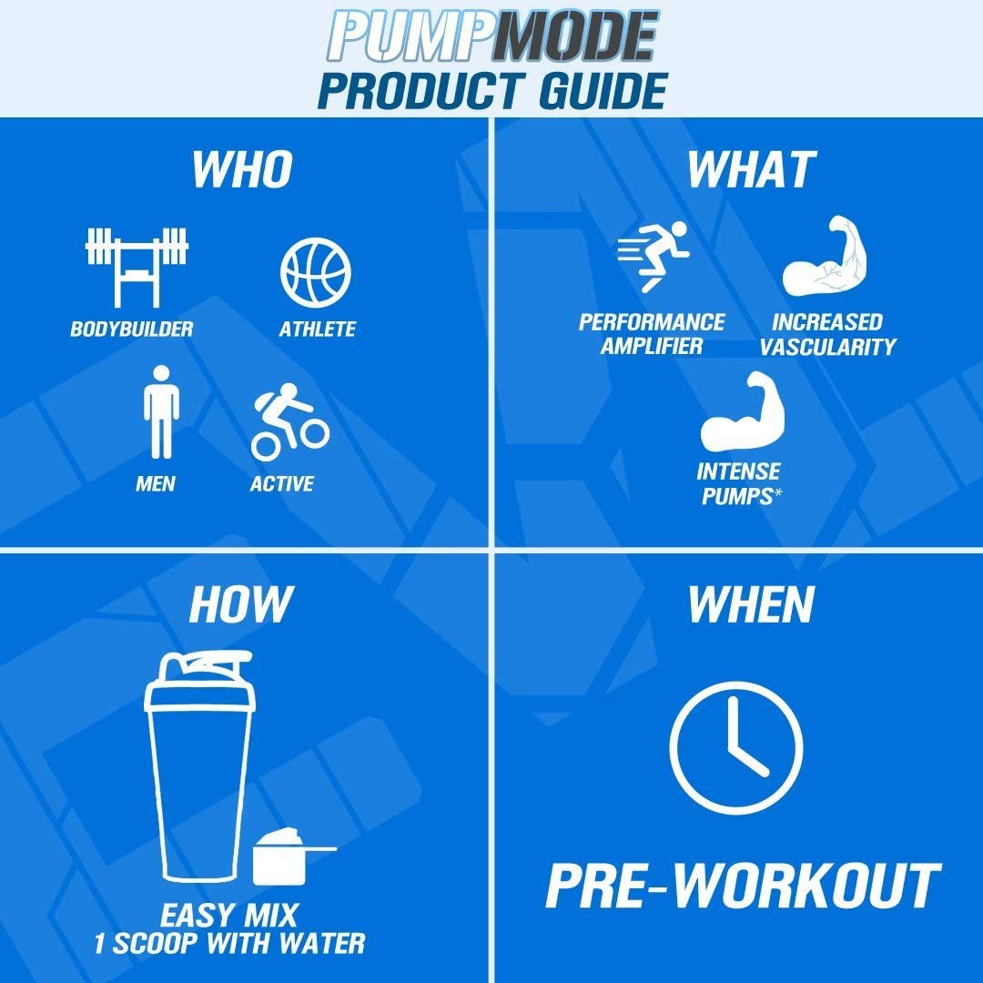 EVL PumpMode Nitric Oxide Supplement - Nitric Oxide Booster Pump Pre Workout Powder EvlutionBuy Supplements Australia